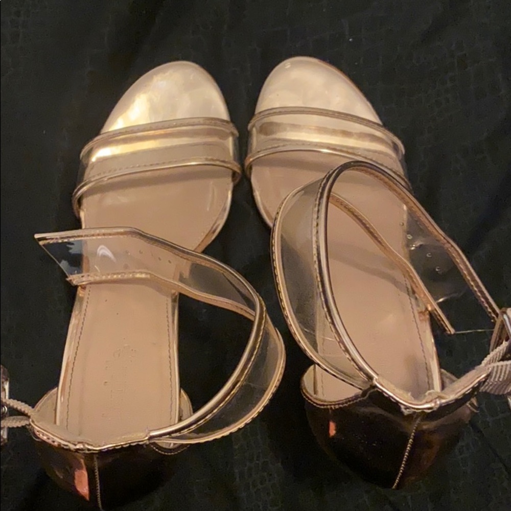 Rose gold heels
